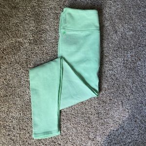 Ribbed Neon Green Fabletics Leggings